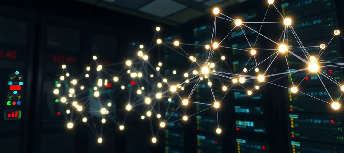 Glowing network cost graph nodes