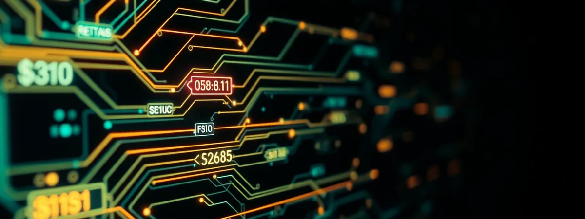 Glowing circuit board layered price