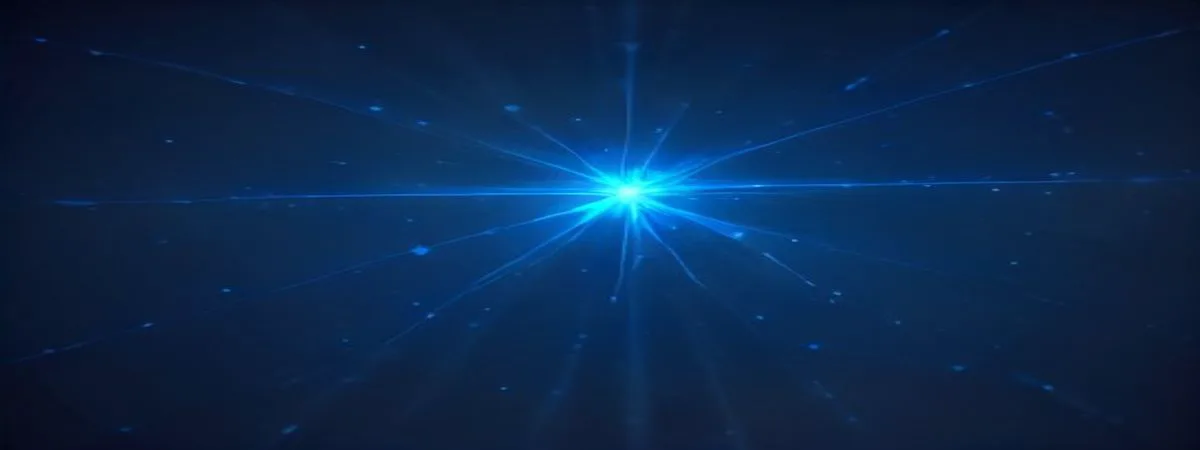 Abstract network glowing data nodes